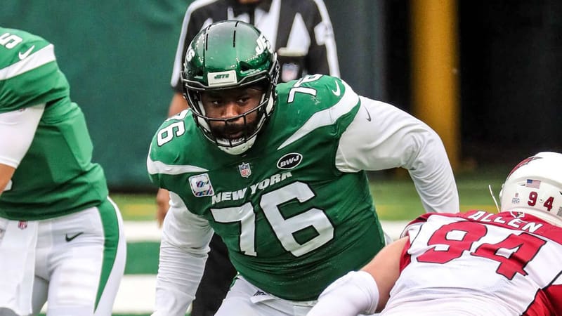 George Fant, Morgan Moses, NY Jets, PFF Grade, Film
