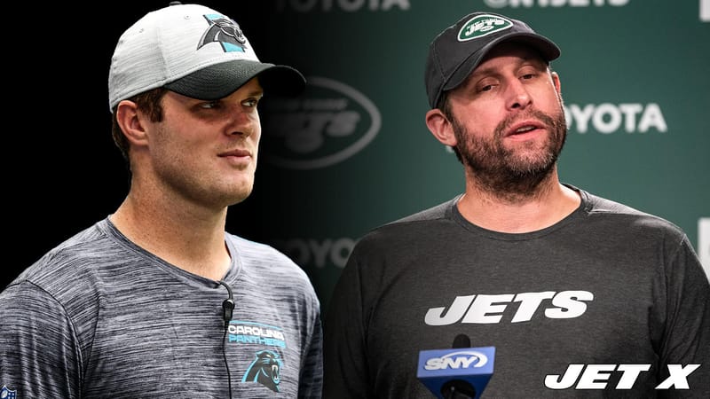Sam Darnold, Adam Gase, NY Jets, Carolina Panthers