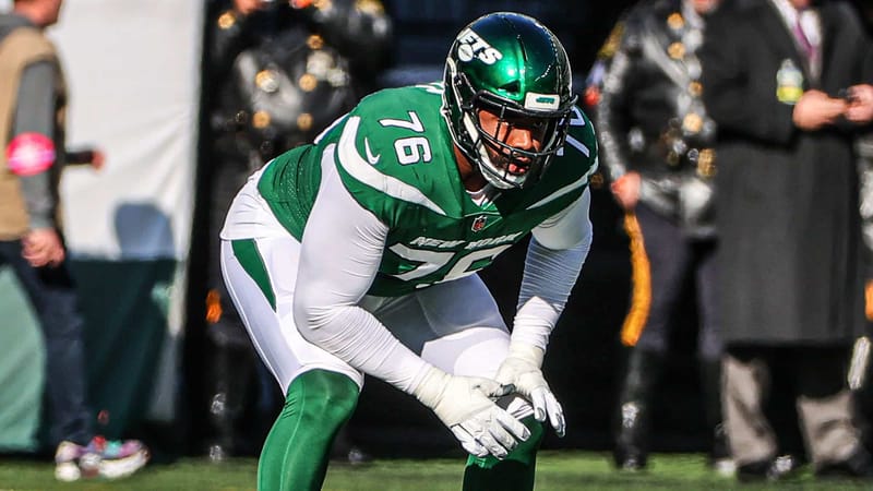 George Fant, NY Jets, PFF Grade, Stats, Contract