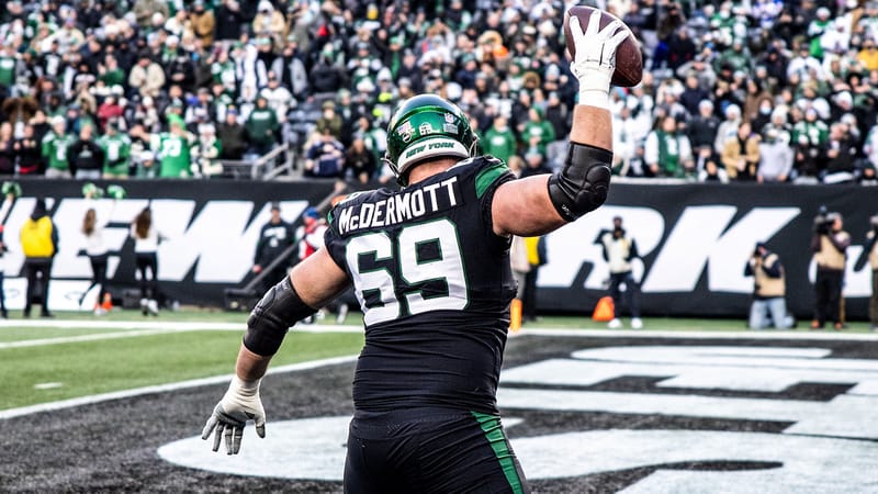 Conor McDermott, NY Jets, Re-Sign, Contract, PFF