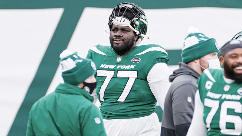 Mekhi Becton, NY Jets, NFL Draft, Contract, PFF