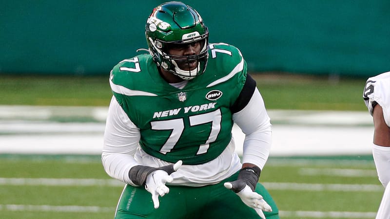 Mekhi Becton, NY Jets, Shirt, Big Bust, Twitter