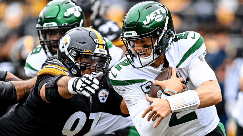 Zach Wilson, NY Jets, Steelers
