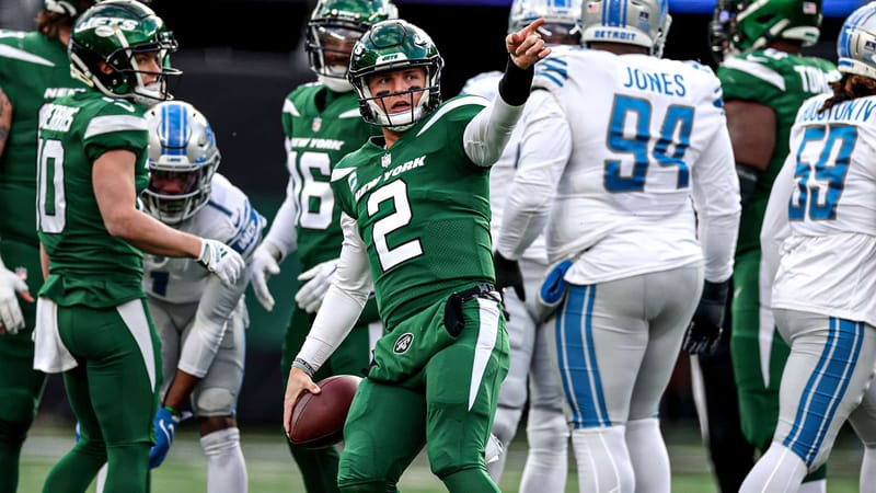 Zach Wilson, NY Jets, Lions