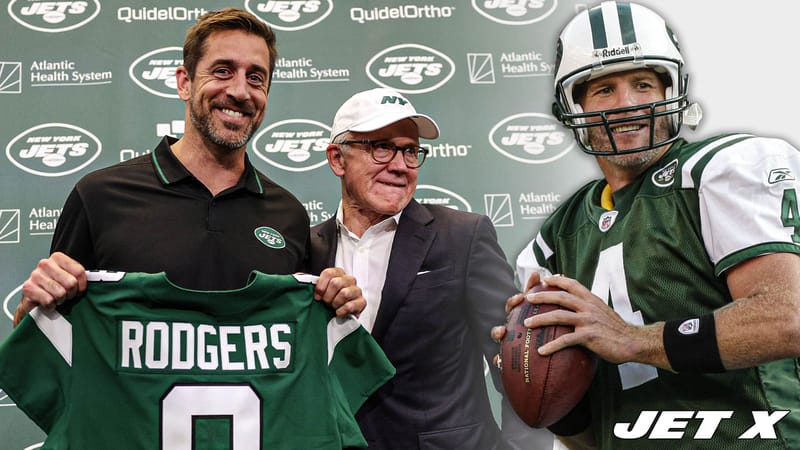 Aaron Rodgers, Brett Favre, NY Jets