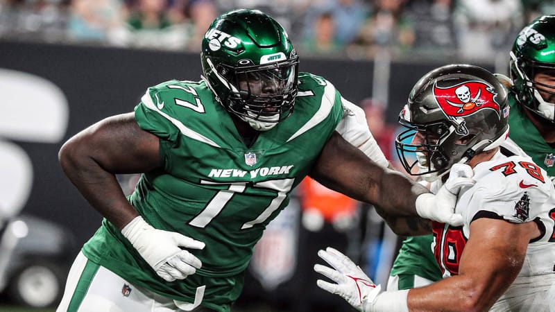 Mekhi Becton, NY Jets, RT, Right Tackle