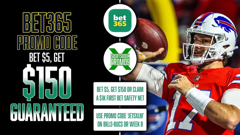 bet365 Promo Code, JETSXLM, Get $150 Guaranteed Bonus, Bills-Bucs, NFL Week 8