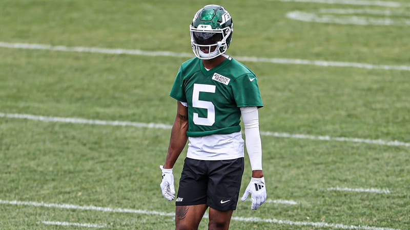 Garrett Wilson, NY Jets, NFL, WR, TD, Giants, Rodgers