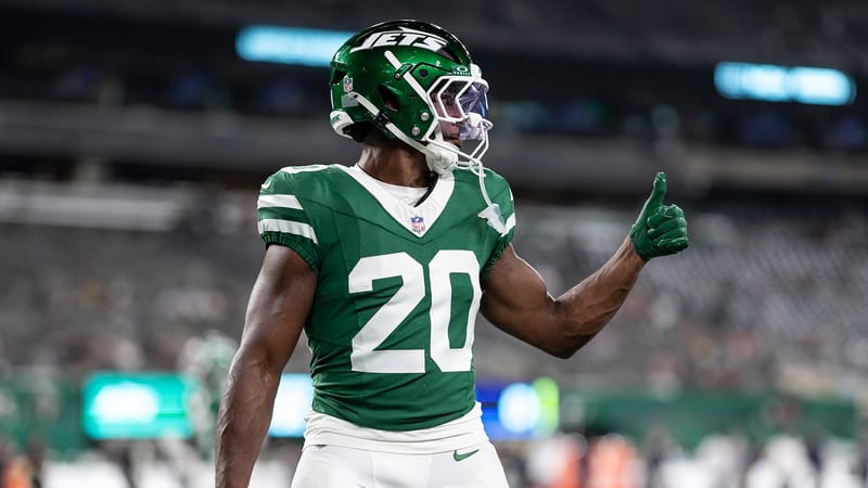 Breece Hall, NY Jets, NFL, RB, Stats, 2024, Speed, MPH
