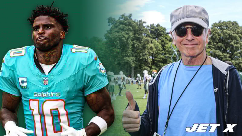 Tyreek Hill, NY Jets, NFL, Dolphins, Curb, Larry David, Jets Fan