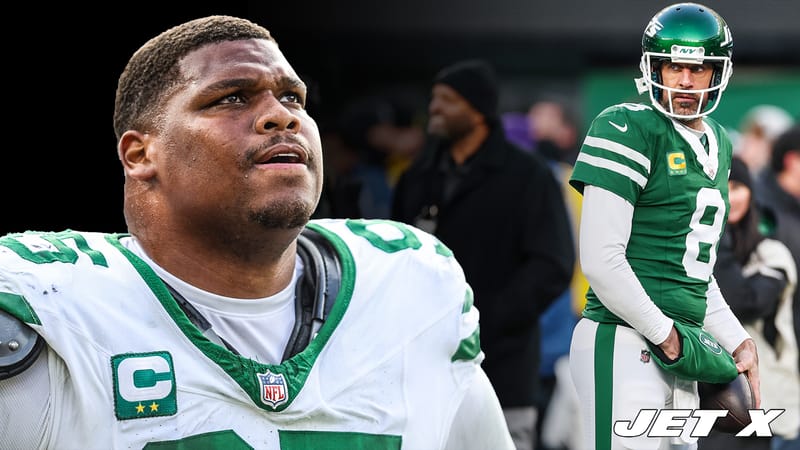 Quinnen Williams, Aaron Rodgers, New York Jets