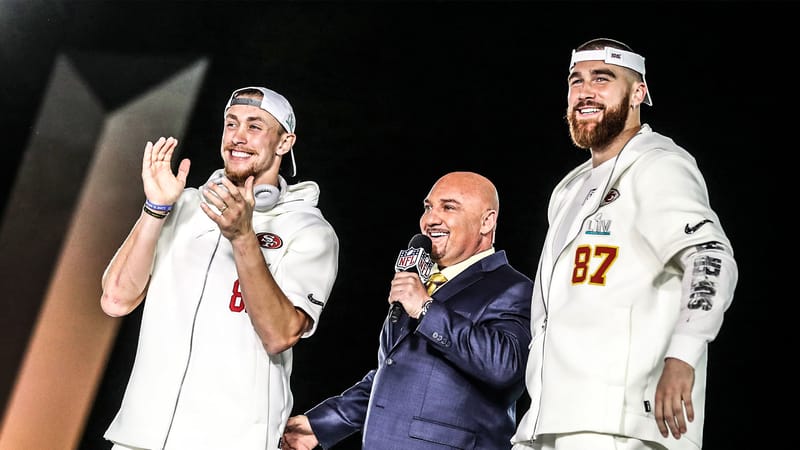 George Kittle and Travis Kelce