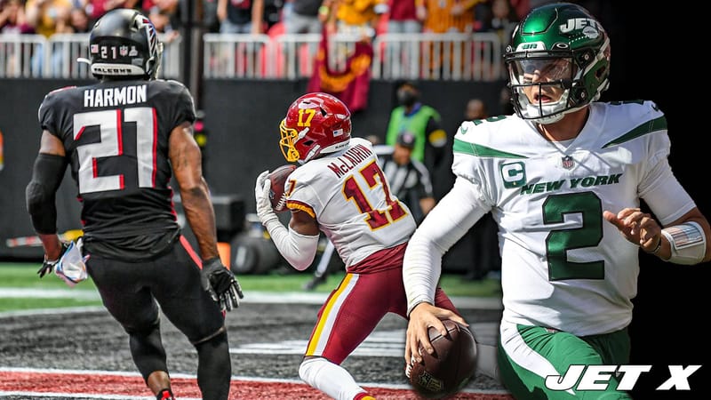 Zach Wilson, Falcons, Highlights, Stats, NY Jets