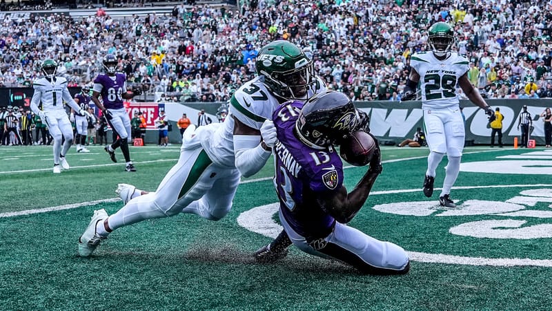 New York Jets, Baltimore Ravens, Bryce Hall
