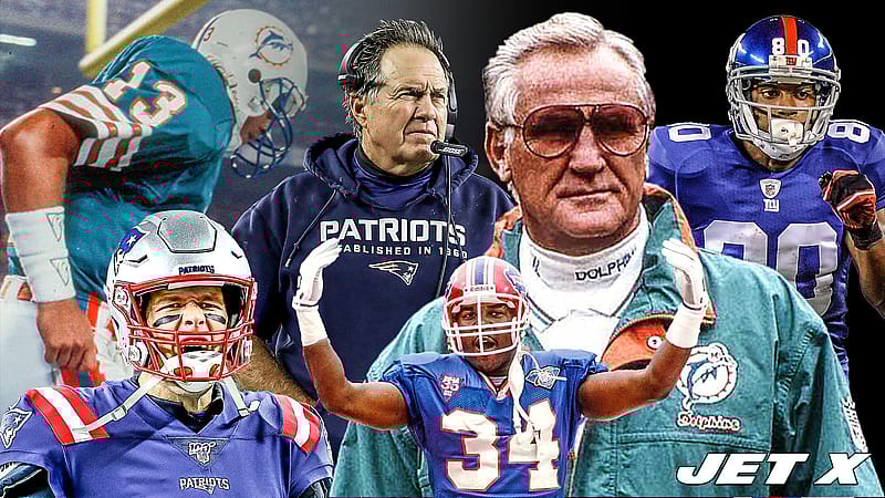 Dan Marino, Tom Brady, Bill Belichick, Thurman Thomas, Don Shula, Victor Cruz