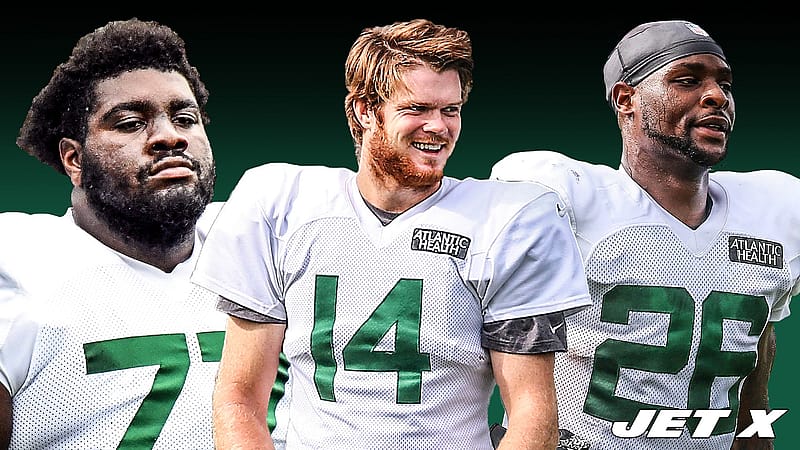 Mekhi Becton, Sam Darnold, Le'Veon Bell