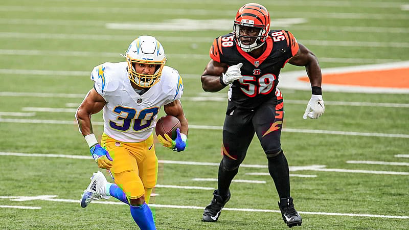 Carl Lawson, NY Jets, Austin Ekeler, 2021 NFL
