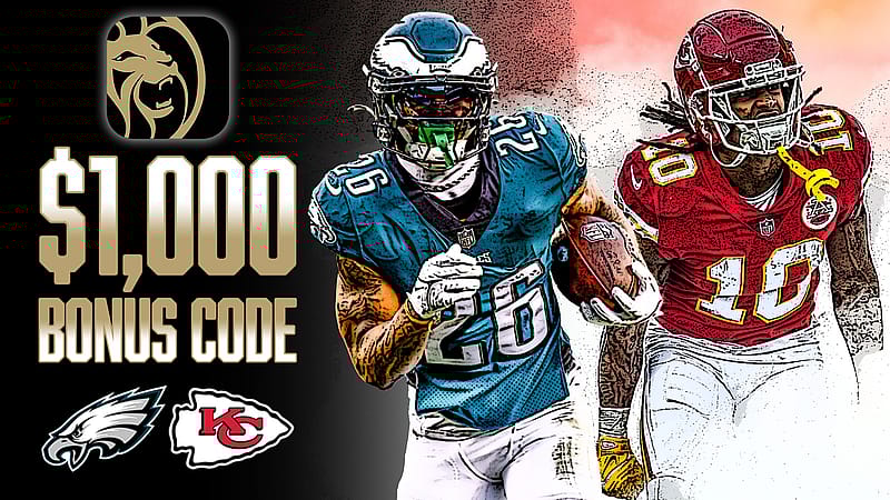 BetMGM Bonus Code, $1,000 First-Bet Bonus, Super Bowl 57, Philadelphia Eagles, Kansas City Chiefs, Isiah Pacheco, Miles Sanders
