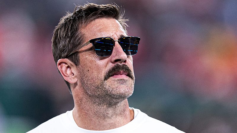 NY Jets, Aaron Rodgers, Mustache, Instagram