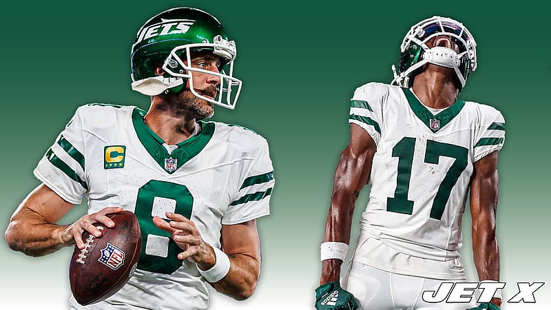 Aaron Rodgers, Garrett Wilson, NY Jets, NFL