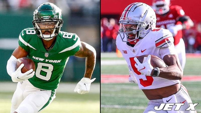 Elijah Moore, Garrett Wilson, NY Jets, Stats, PFF, Slot