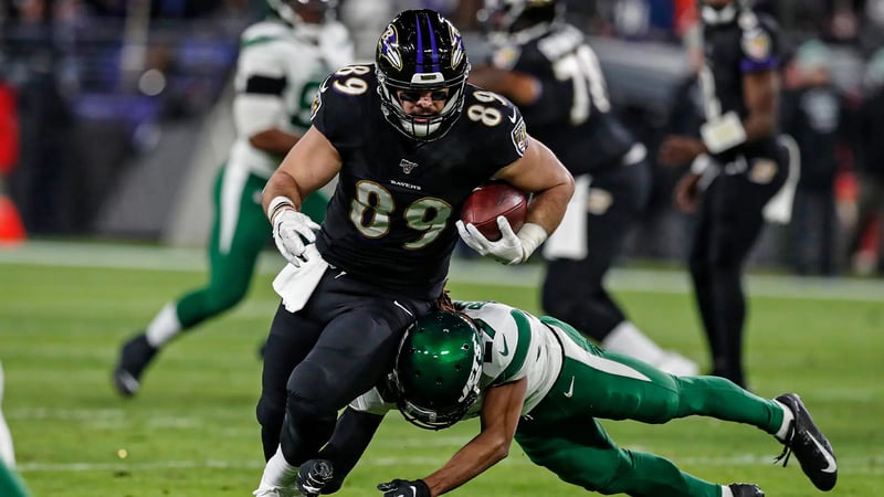 Mark Andrews, Ravens, NY Jets, Stats, 2022