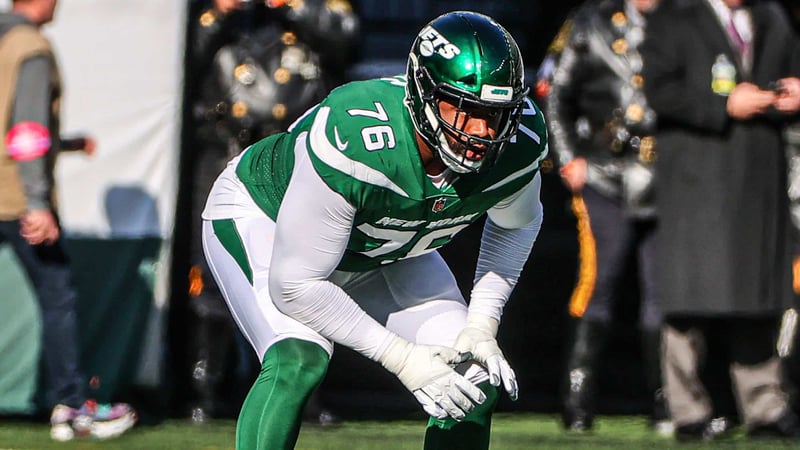 George Fant, NY Jets, PFF Grade, Stats, Contract