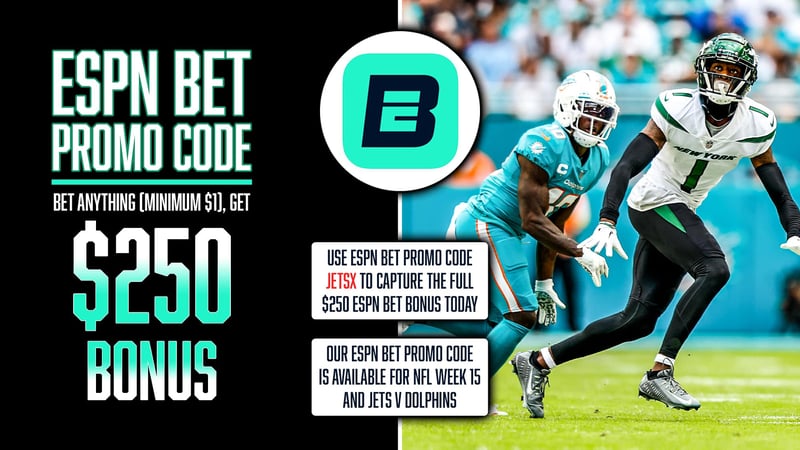 ESPN Bet Promo Code JETSX, NFL Week 15, New York Jets, Miami Dolphins
