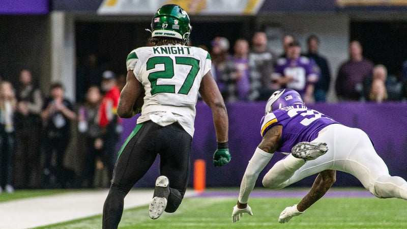 NY Jets, Zonovan Bam Knight, Stats