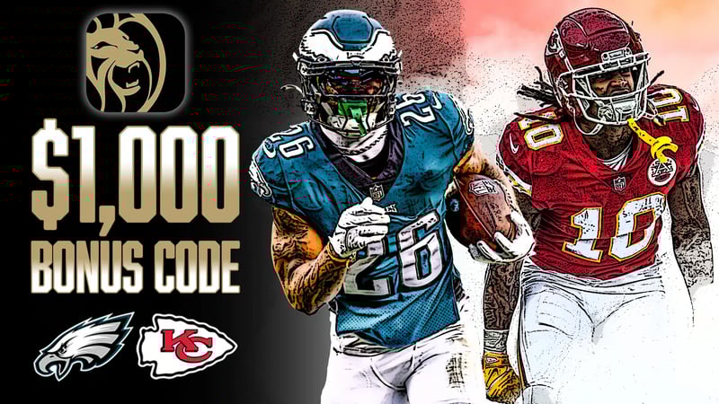 BetMGM Bonus Code, $1,000 First-Bet Bonus, Super Bowl 57, Philadelphia Eagles, Kansas City Chiefs, Isiah Pacheco, Miles Sanders