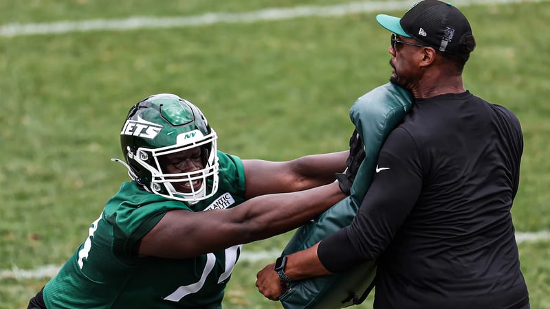 Olu Fashanu, New York Jets, Robert Saleh, left tackle, right tackle, swing tackle, NY Jets news