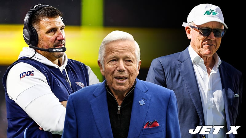 Mike Vrabel, Robert Kraft, Woody Johnson, New York Jets, New England Patriots