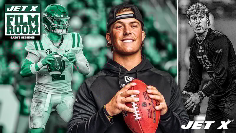 Jaxson Dart, Film Session, New York Jets, 2025 NFL Draft