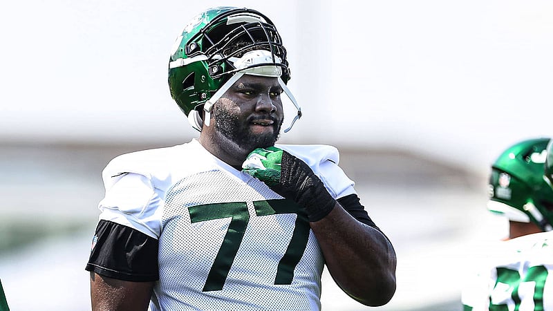 Mekhi Becton, NY Jets, Instagram, IG, Workout