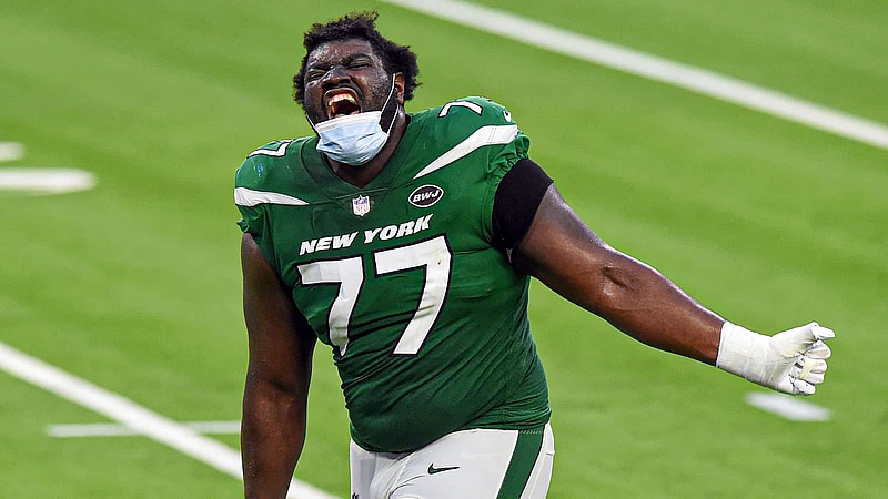 Mekhi Becton, NY Jets, PFF Grade, Injury, Film, Stats, Highlights