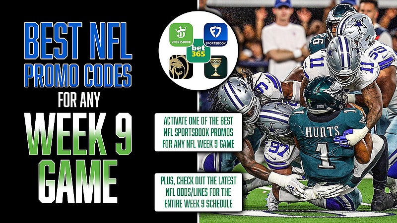 Best NFL Sportsbook Promo Codes, Week 9, bet365, DraftKings, FanDuel, BetMGM, Caesars