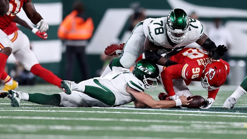 Zach Wilson, Laken Tomlinson, Tershawn Wharton, New York Jets, Kansas City Chiefs