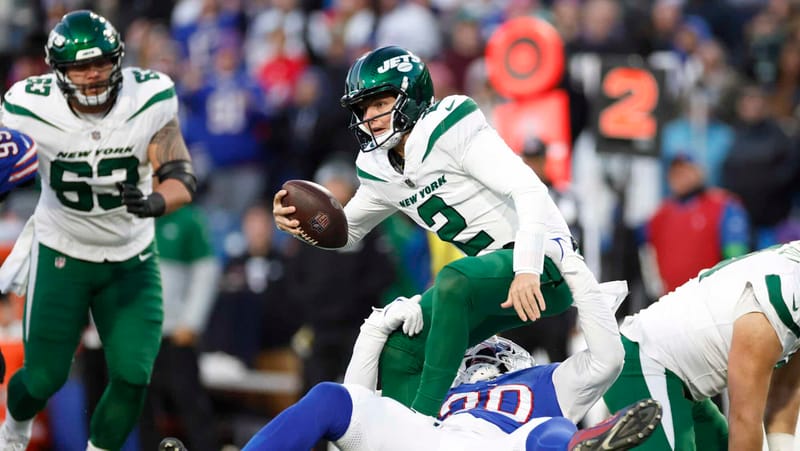 Zach Wilson, Shaq Lawson, New York Jets, Buffalo Bills