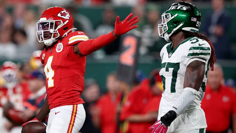 Rashee Rice, C.J. Mosley, Kansas City Chiefs, New York Jets