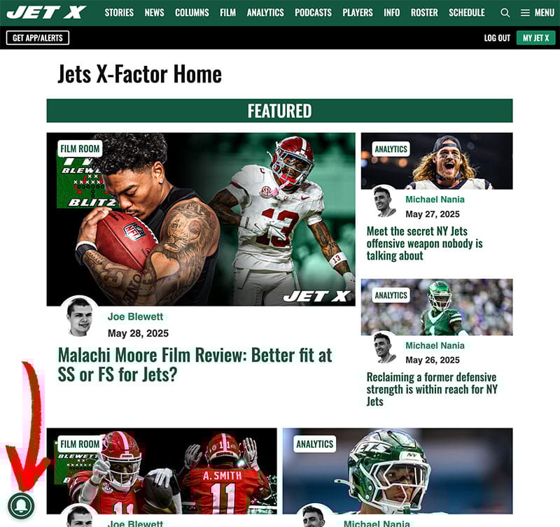 Jets X-Factor Notifications Desktop Jets X-Factor Notifications Desktop