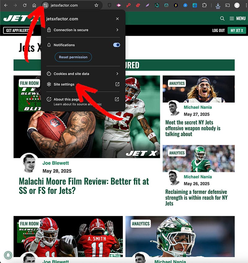 Jets X-Factor Notifications Desktop Jets X-Factor Notifications Desktop