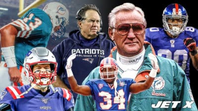 Dan Marino, Tom Brady, Bill Belichick, Thurman Thomas, Don Shula, Victor Cruz