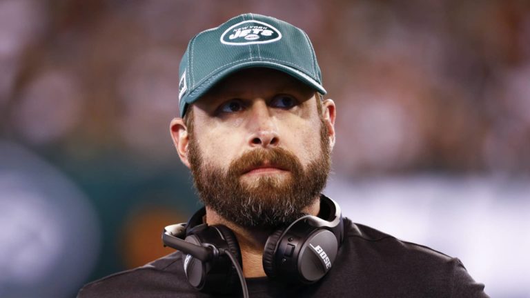 EAST RUTHERFORD, NJ - AUGUST 24: Head coach Adam Gase of the New York Jets stands on the sidelines during their preseason game against the New Orleans Saints at MetLife Stadium on August 24, 2019 in East Rutherford, New Jersey.