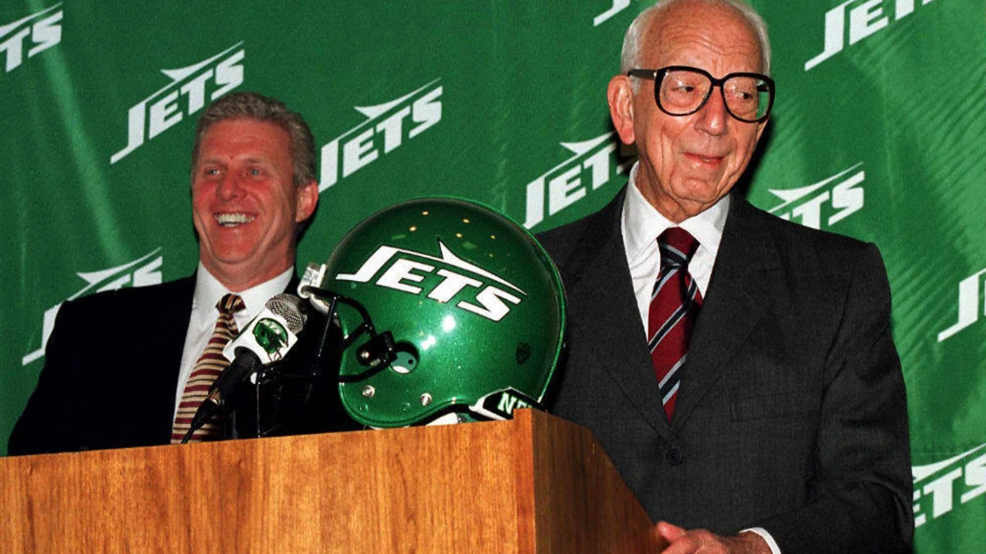 Bill Parcells NY Jets Leon Hess