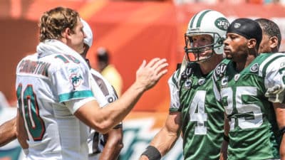 Brett Favre, Kerry Rhodes, and Chad Pennington
