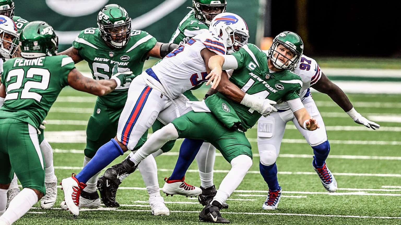 Grading New York Jets QB Sam Darnold Week 7 vs. Buffalo Bills