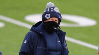 ORCHARD PARK, NY - NOVEMBER 01: Head coach Bill Belichick of the New England Patriots during a game against the Buffalo Bills at Bills Stadium on November 1, 2020 in Orchard Park, New York.