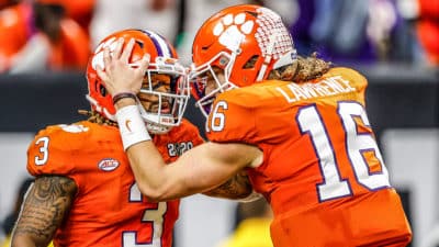 Amari Rodgers and Trevor Lawrence