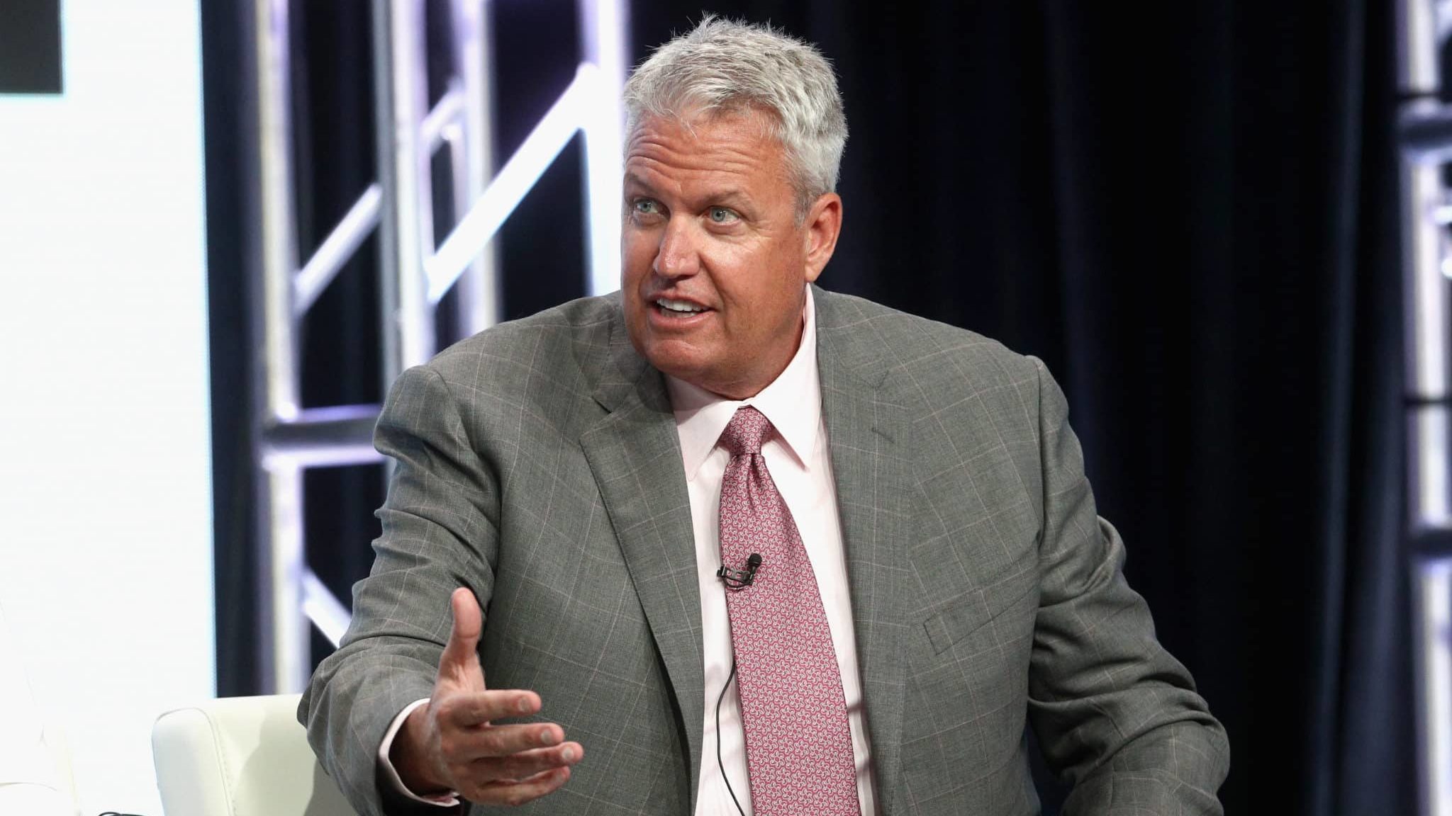 BEVERLY HILLS, CA - JULY 26: Former NFL coach & ESPN analyst Rex Ryan of 'ESPN's Sunday's NFL Countdown' speaks onstage during the ESPN portion of the 2017 Summer Television Critics Association Press Tour at The Beverly Hilton Hotel on July 26, 2017 in Beverly Hills, California.