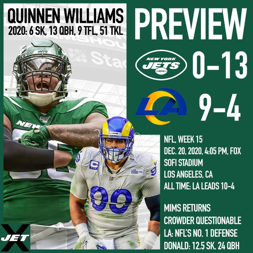 NY Jets Week 15 Inactive Report: Quinnen Williams, 4 others out